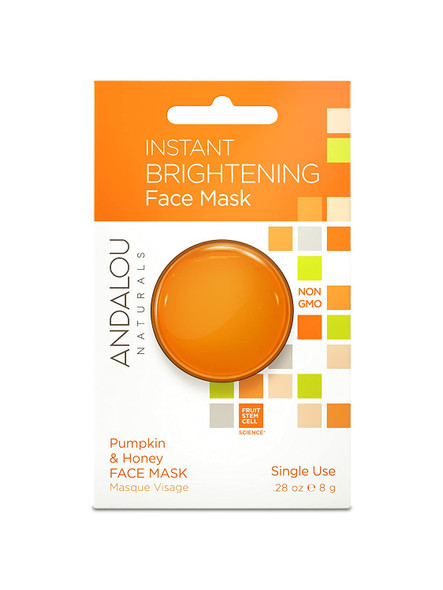 Andalou Naturals Instant Brightening Pumpkin & Honey Face Mask Pod, 0.28 Ounce