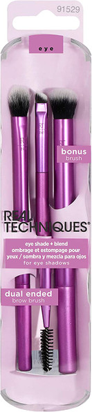 Real Techniques Eye Shade and Blend Eyeshadow Make-up Brush Duo (packaging & handle may vary)