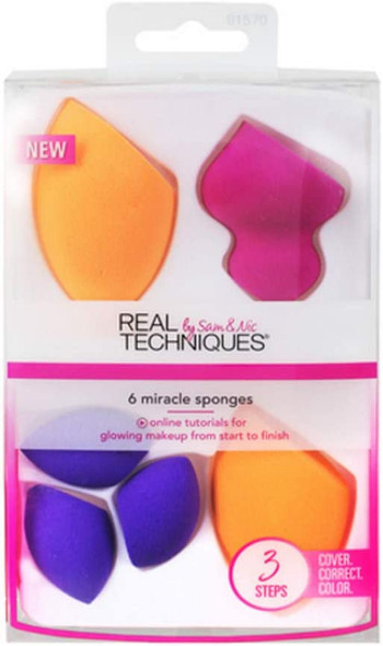 Real Techniques 6 Miracle Complexion Sponges (3 Pack)