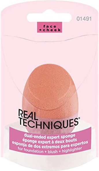 Real Techniques Dual-Ended Expert Makeup Sponge (Packaging and Colour May Vary)