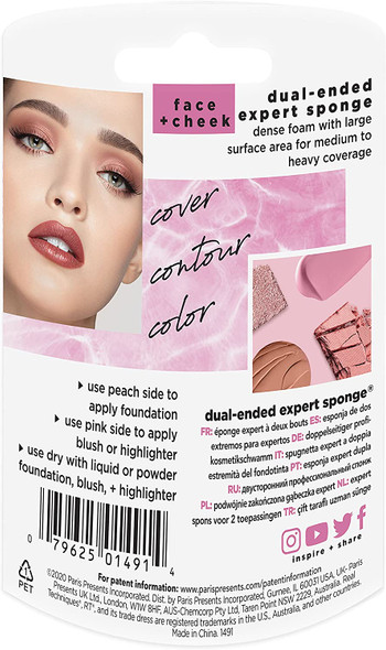 Real Techniques Dual-Ended Expert Makeup Sponge (Packaging and Colour May Vary)