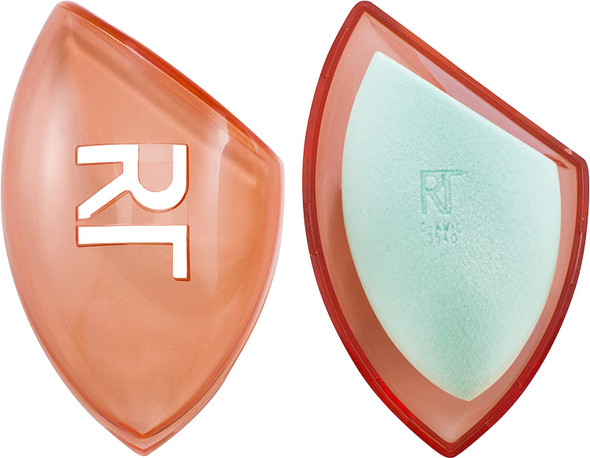 REAL TECHNIQUES Limited Edition Summer Haze Miracle Powder Sponge with Travel Case