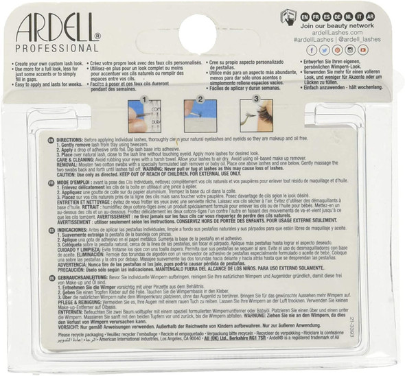 Ardell False Lashes Duralash Individual Naturals, Knot-Free Medium Black