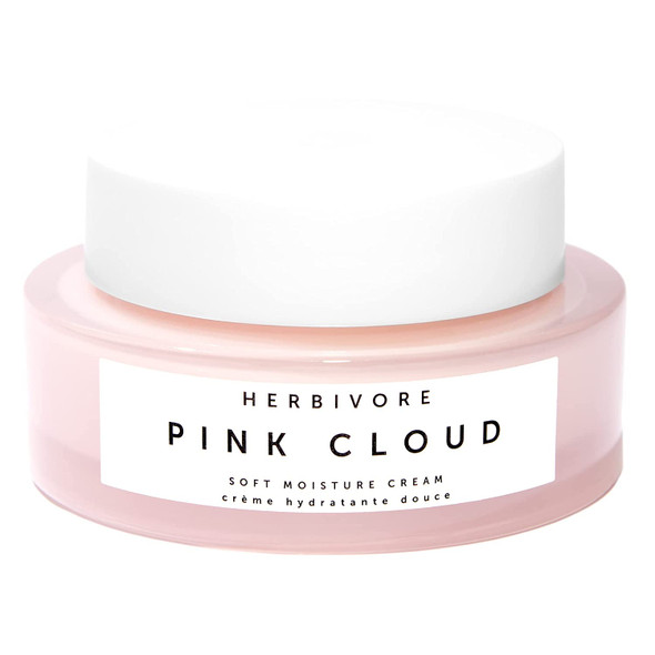 Herbivore Botanicals Pink Cloud Soft Moisture Cream - Daily Moisturizer with Tremella Mushroom and Squalane Plumps and Hydrates with a Natural Dewy Finish (1.7 oz)