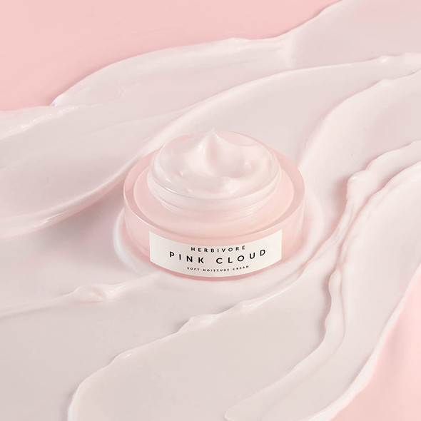 Herbivore Botanicals Pink Cloud Soft Moisture Cream - Daily Moisturizer with Tremella Mushroom and Squalane Plumps and Hydrates with a Natural Dewy Finish (1.7 oz)