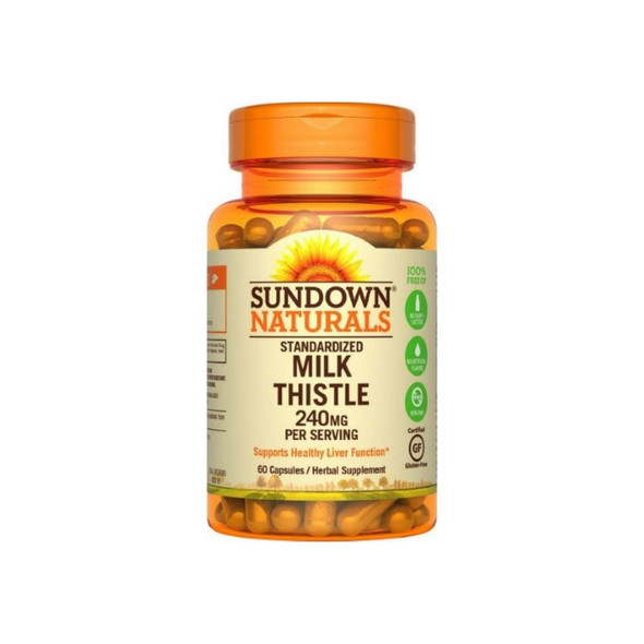 Sundown Naturals Milk Thistle 240mg, 60 Capsules ea