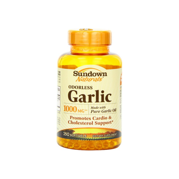 Sundown Naturals Odorless Garlic 1000 mg Softgels 250 ea