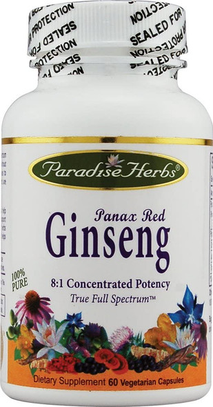 Paradise Herbs Ginseng Panax Red 60 Vcap2