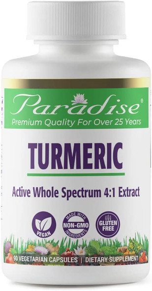 Paradise Herbs - Turmeric, Organic | Increases Flexibility + Helps Support Ligaments + Tendons & Joints + Improve Intestinal Flora + Cleanse & Purify The Body - 90 Count