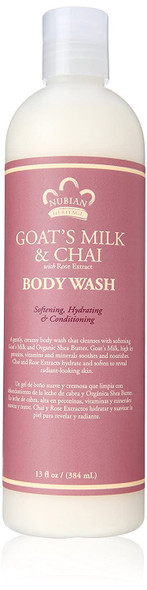 Nubian Heritage Body Wash, Goat's Milk & Chai, Soothing & Hydrating - 13 fl oz