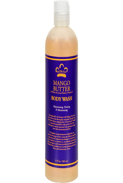 Nubian Heritage Mango Butter Body Wash With Shea Butter & Vitamin C, 13 Oz, Packaging May Vary