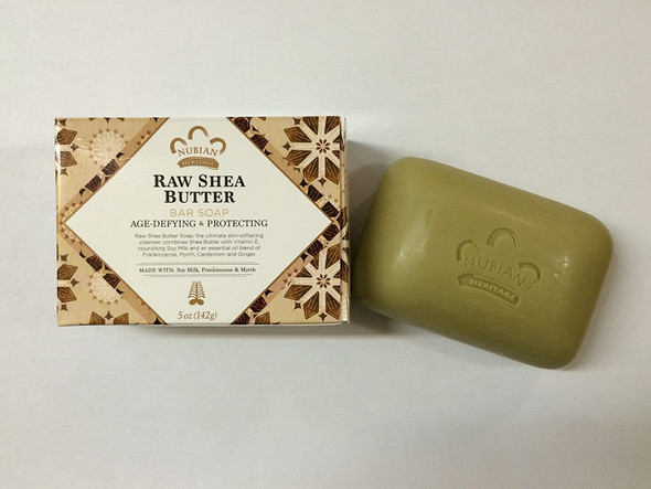Nubian Heritage Raw Shea Butter Bar Soap 5 oz - Pack of 12