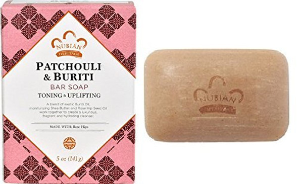 Nubian Heritage Patchouli & Buriti Lotion & Bar Soap Set