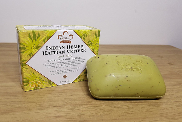 Indian Hemp & Haitian Vetiver Soap Nubian Heritage 5 oz Bar