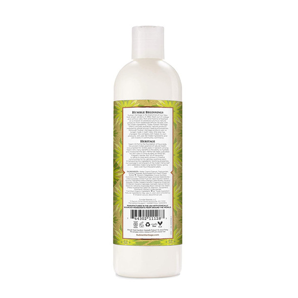 Nubian Heritage Body Lotion for All Skin Types, Indian Hemp & Haitian Vetiver Made With Fair Trade Shea Butter, 13 Oz