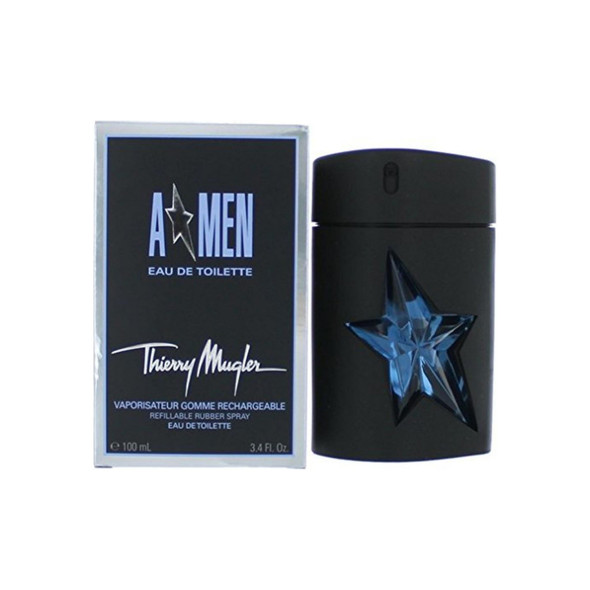 Thierry Mugler A Men Refillable Rubber Flask EDT Spray 3.4 oz