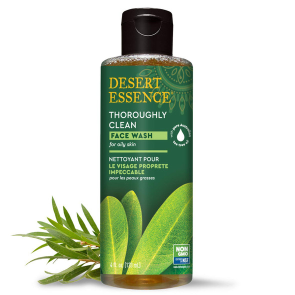 Desert Essence Thoroughly Clean Face Wash - Original -- 4 fl oz