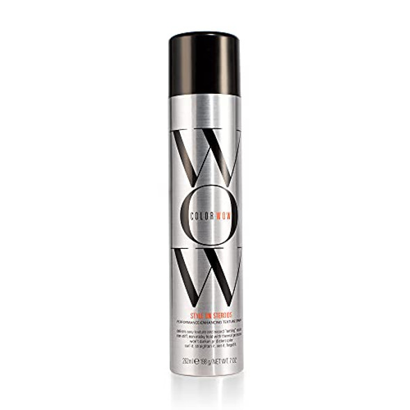 Color Wow Style on Steroids Texturizing Spray 7oz Instant sexy volume + texture thats never sticky or stiff; moisturizing; heat protection; non-yellowing + non-dulling; long-lasting style memory