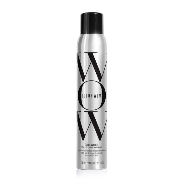 Color Wow Cult Favorite Firm + Flexible Hairspray  Lightweight spray with all-day hold; Humidity resistance; Heat protection + UV protection; non-stiff, non-sticky; brushable; non-yellowing