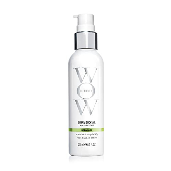 Color Wow Dream Cocktail Kale-Infused  50% stronger hair in a single use; Clinically proven to reduce breakage by 50%; Powerful heat protectant; Helps repair split ends