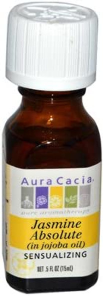 Aura Cacia Jasmine Absolute in Jojoba Oil - 0.5 fl oz , Aura Cacia , Essential Oils, Health & Beauty