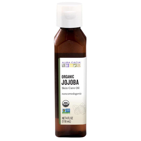 Aura Cacia Organic Jojoba Skin Care Oil, 4 fl. oz.