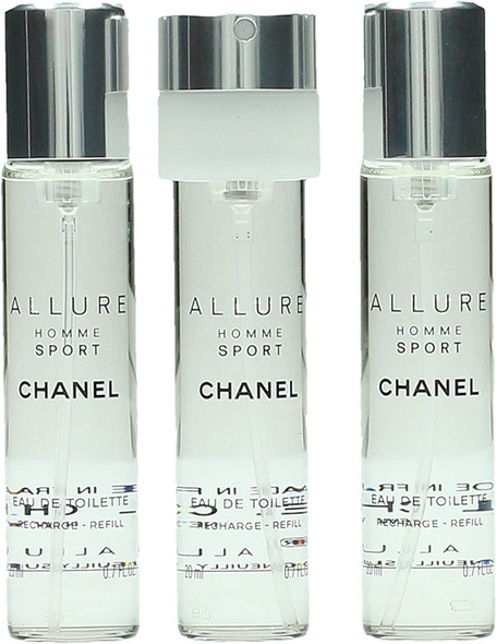 Chanel Allure Homme Sport Travel Set EDT Spray 60 ml