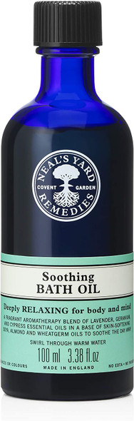 Neal's Yard Remedies Soothing Bath Oil | Relax Body & Mind w/ Soothing Therapeutic Oils| 100ml