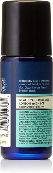 Neal's Yard Remedies | Rose & Geranium Deodorant |Natural Roll On with Rose & Geranium Fragrance for 24Hr Confidence | 100% Free from Aluminium | 50ml