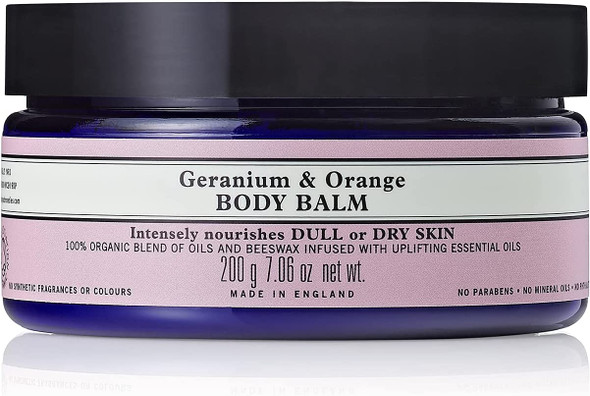 Neal's Yard Remedies Geranium and Orange Body Balm | Uplifting Moisture Boost | 200g