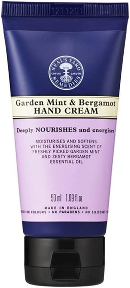 Neal's Yard Remedies Garden Mint & Bergamot Hand Cream | Smells Garden Fresh & Nourishes Skin | 50ml