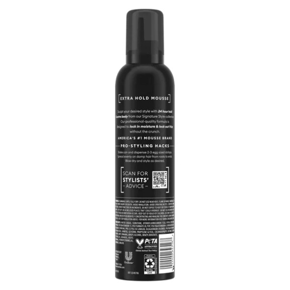 Tresemme Tres Two Hair Mousse, Extra Hold 10.5 Oz