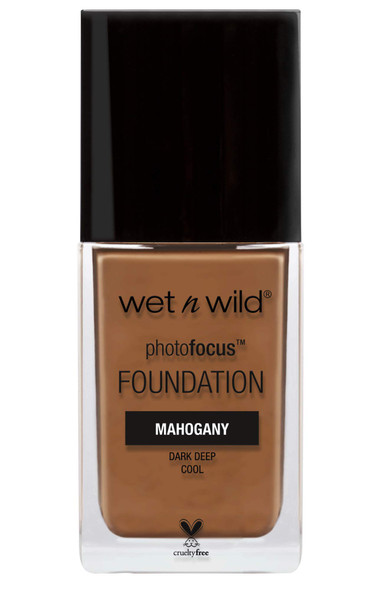 wet n wild Photo Focus Foundation, Mahogany, 1 Fluid Ounce