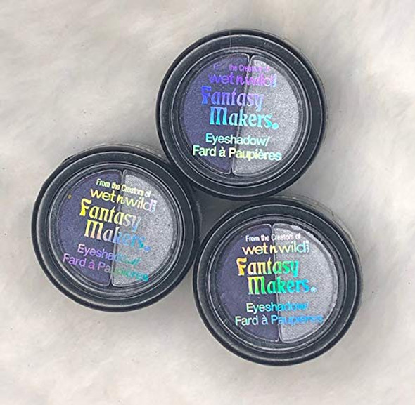 Fantasy Makers Eyeshadow Duo Afterdark 11333 By Wet n Wild Purple Silver LOT 3