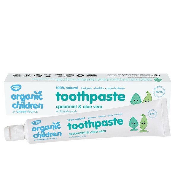 Green People Organic Children Toothpaste - Spearmint & Aloe Vera 50ml