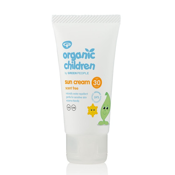 Green People Organic Children Scent Free Sun Cream - SPF30 50ml