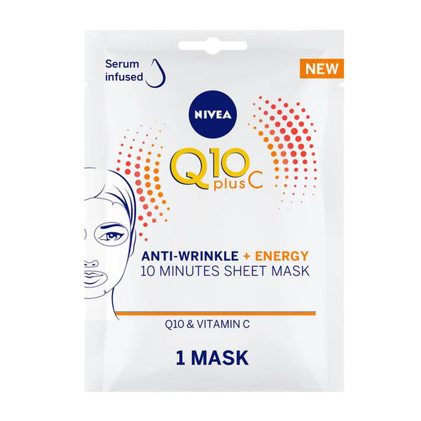 Q10 Plus C Anti-Wrinkle + Energy Sheet Mask Q10 and  Vitamin C 1pc
