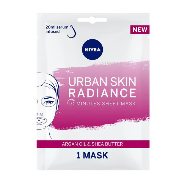 Urban Skin Radiance Sheet Mask Argan Oil & Shea Butter 1pc