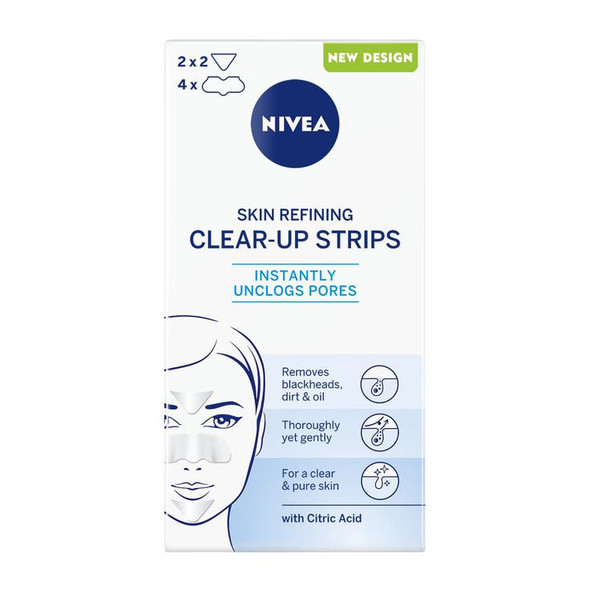 Skin Refining Clear-Up Nose Strips Citric Acid 6pcs