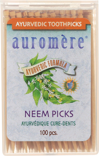 Auromere, Toothpicks Neem, 100 Count