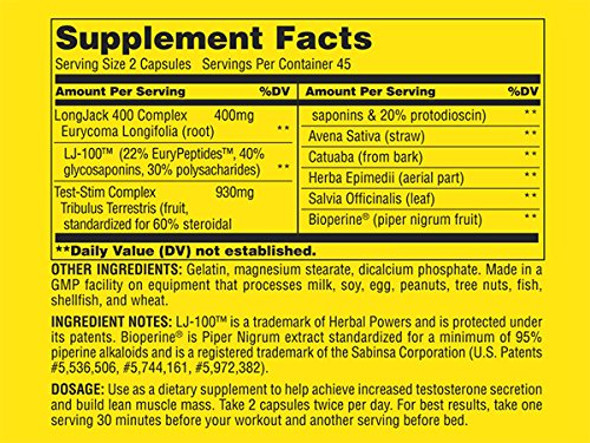 Universal Nutrition N1-T Natural Hormone Enhancer 90 Capsules, 90 Count (Pack of 1), P550