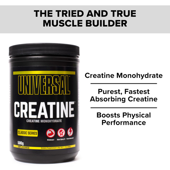 Creatine Powder Unflavored Creatine Monohydrate - 500g