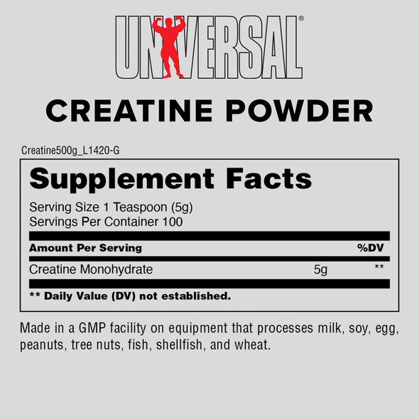 Creatine Powder Unflavored Creatine Monohydrate - 500g