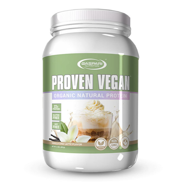 Proven Vegan™ | Organic All Natural Protein | Non GMO Plant Based Protein (Vanilla CHAI Latte)
