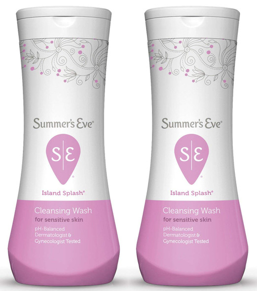 Summer's Eve Cleansing Wash Island Splash, 12 Ounce (Pack of 2)