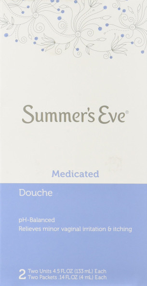 Summer's Eve Douche | Extra Cleansing | Medicated | 4.5 oz Size | pH Balanced & Gynecologist Tested