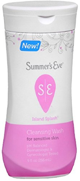 Summer's Eve Cleansing Wash for Sensitive Skin, Island Splash 9 oz (Pack of 2)