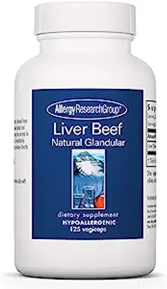 Allergy Research Group- Liver Beef 1000 Mg 125 Vcaps