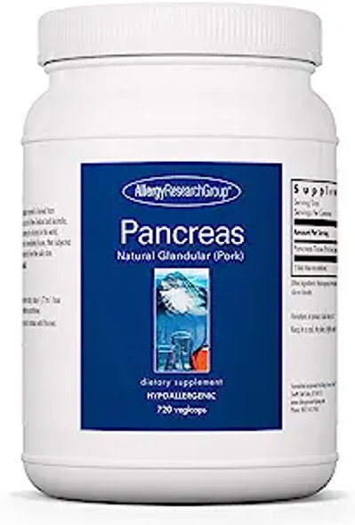 Allergy Research Group- Pancreas Pork 720 Vcaps