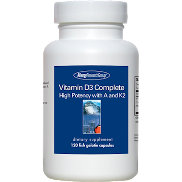 Allergy Research Group- Vitamin D3 Complete 120 gelcaps